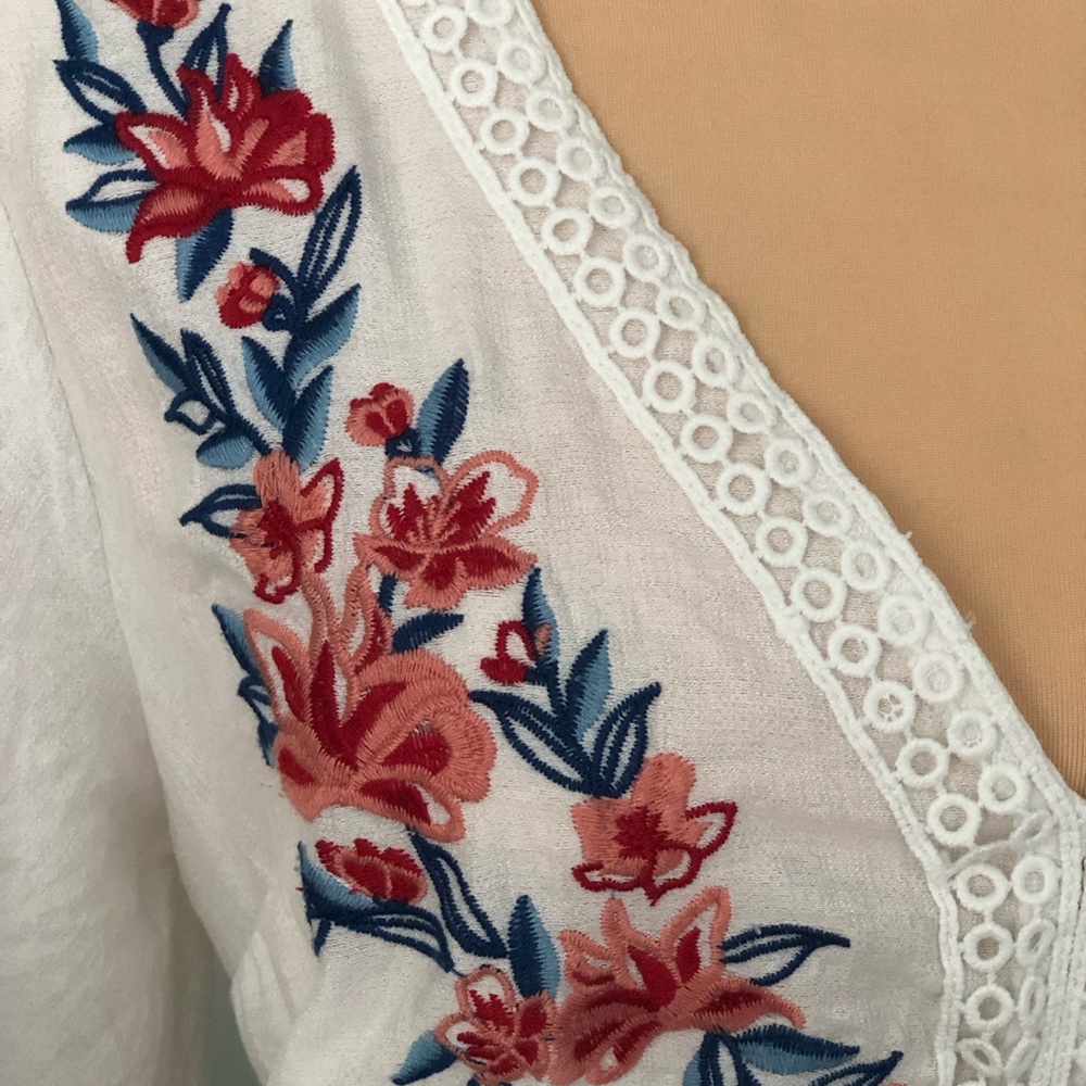 Flying Tomato White and Pink Ruffled Maxi Sundress - Picture 14 of 14